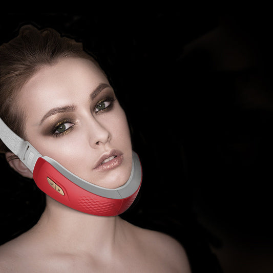 Relivora LED Photon Therapy V-shaped Slimming Facial Micro-current Electric Vibration Lifting Massager in use.